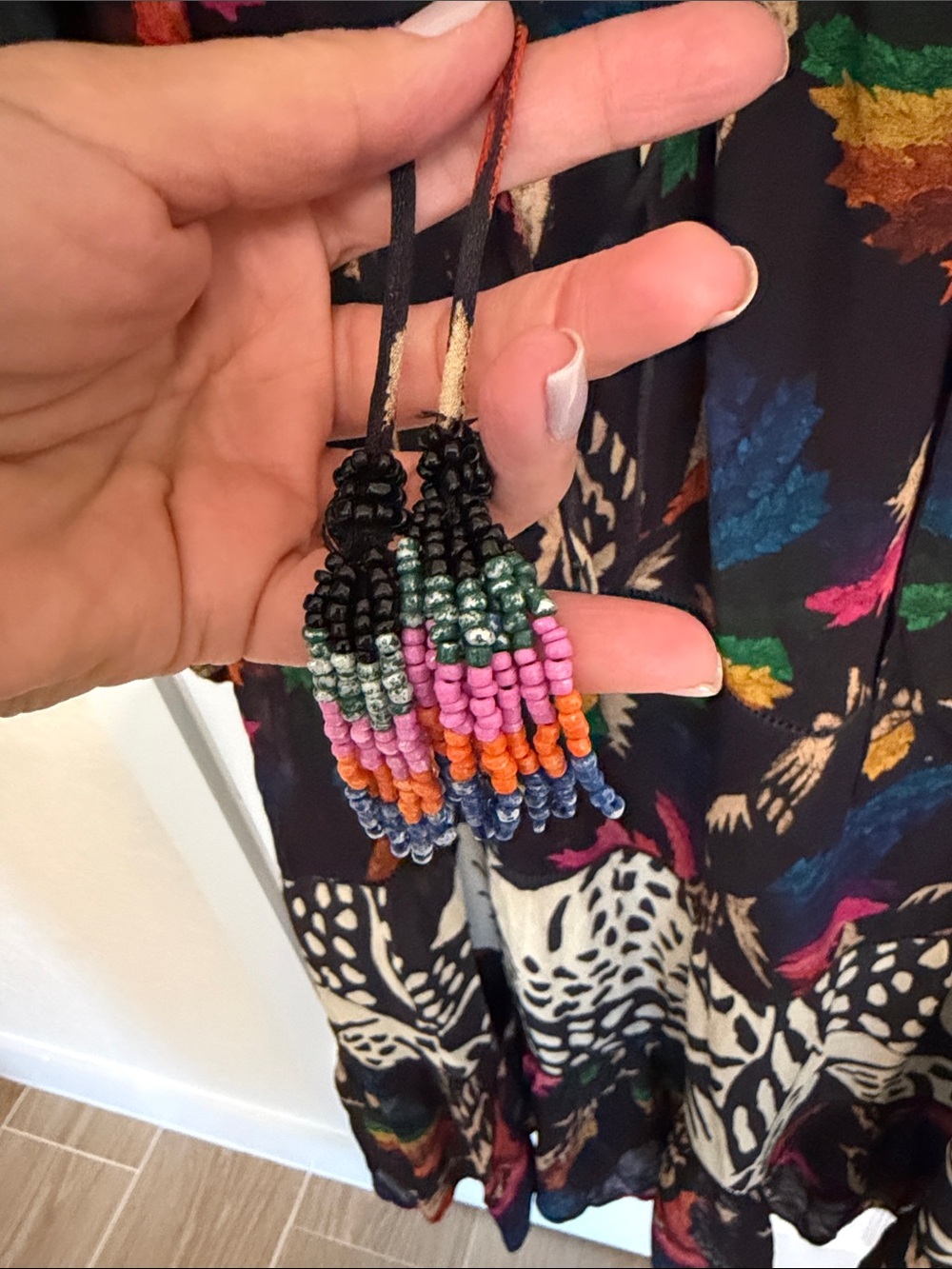 Farm Rio Black Macaws Flight Ankle Dress - Picture 8 of 14